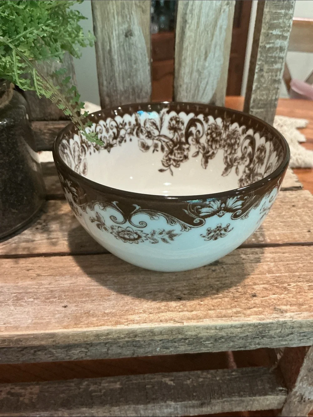 *Out of Stock Online* Hobby Lobby Brown Toile Mini Bowls - Set of 4